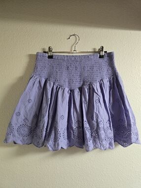 Urban Outfitters Lavender Eyelet Skirt